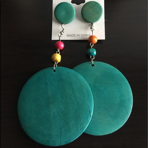 Fashion Jewelry Jewelry - 💫Teal wood earring set💫